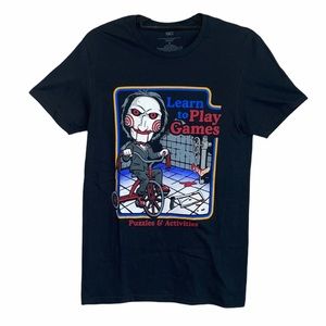 SAW Graphic T Shirt Black
